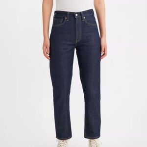 Levi’s Japanese jeans Fabric High Rise Boyfriend Women’s 26 X 27 Dark Blue Denim